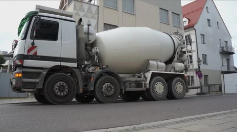 Concrete trucks Stock Footage 43803990