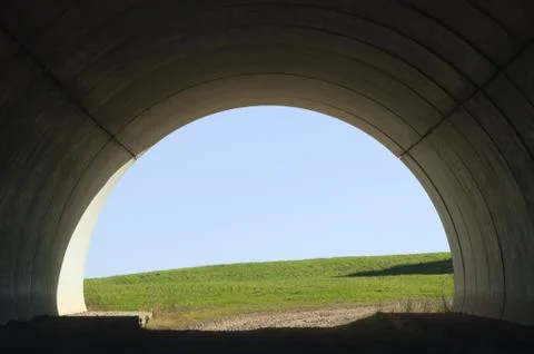 Concrete tunnel Stock Photos