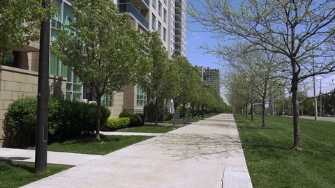Concrete Walkway at midday. Stock Footage 75761537