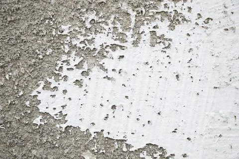 Concrete wall background, gray backdrop and white color paint 스톡 사진