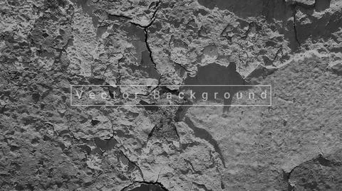 Concrete wall background vector illustration. background scratch texture. Stock Illustration