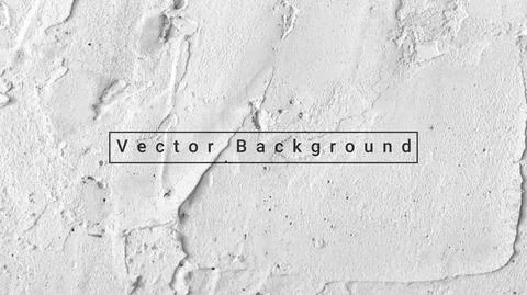 Concrete wall background vector illustration. Background white cement plaster Stock Illustration