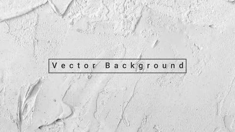 Concrete wall background vector illustration. Background white cement plaster Stock Illustration