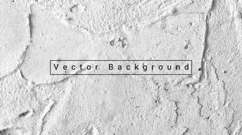 Concrete wall background vector illustration. Background white cement plaster 스톡 일러스트
