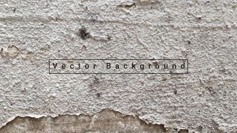Concrete wall background vector illustration. Background white cement plaster Stock Illustration