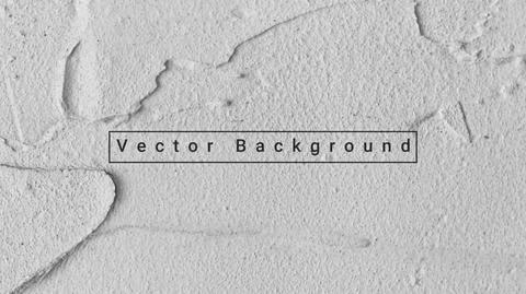 Concrete wall background vector illustration. Background white cement plaster Stock Illustration