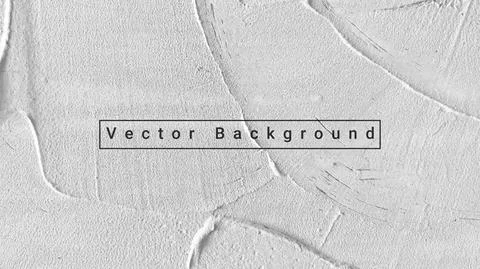 Concrete wall background vector illustration. Background white cement plaster Illustrazione stock