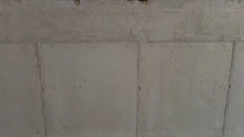 Concrete wall in the basement of a house. Close up Stock-Footage 313015209