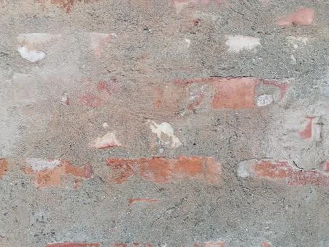 Concrete wall with brick texture up close background Stock Photos