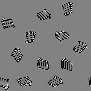 Concrete wall construction cement vector seamless pattern Stock Illustration