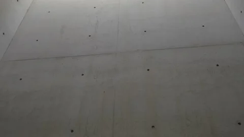 Concrete wall construction in minimalistic style architecture. Stock Footage 201858659