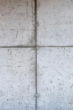 Concrete wall with formwork pattern Stock Photos