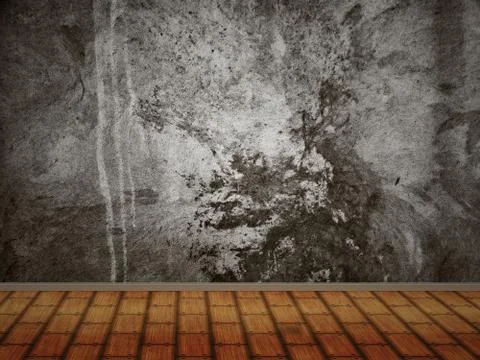 Concrete wall interior Ilustración de archivo