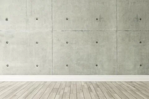 Concrete wall loft style decor, background, template design Stock Illustration