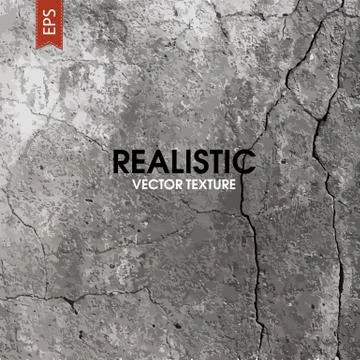 Concrete wall traced texture Stock Illustration