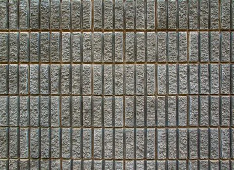 Concrete wall with vertical segments Stock Photos