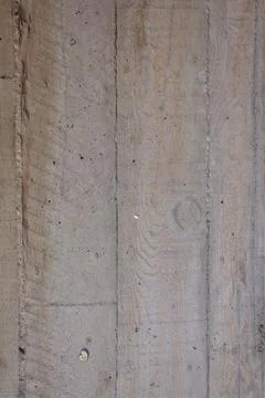 Concrete Wall with Vertical Wood Patterns Stock Photos