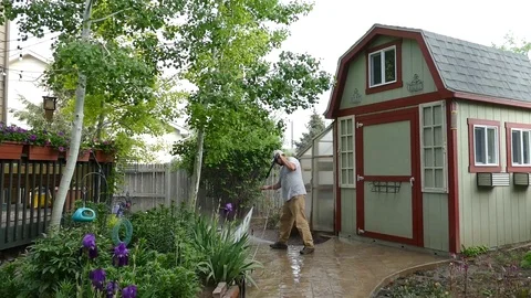 Concrete Wash Stock Footage 123396654