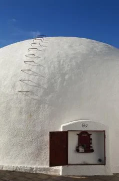 Concrete wine tanks Stock Photos