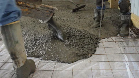 CONCRETE WORK4 Video stock 46589360