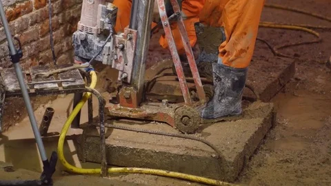 Concreters at work Stock Footage 73069571