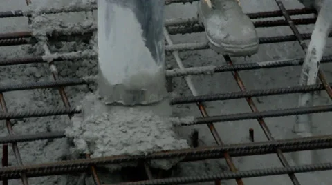 Concreting 02 動画素材 32814603