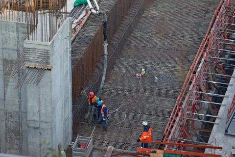 Concreting work Stock Photos