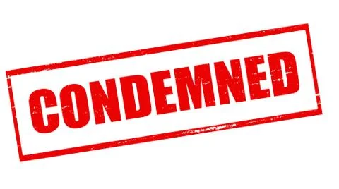 Condemned Stock Illustration