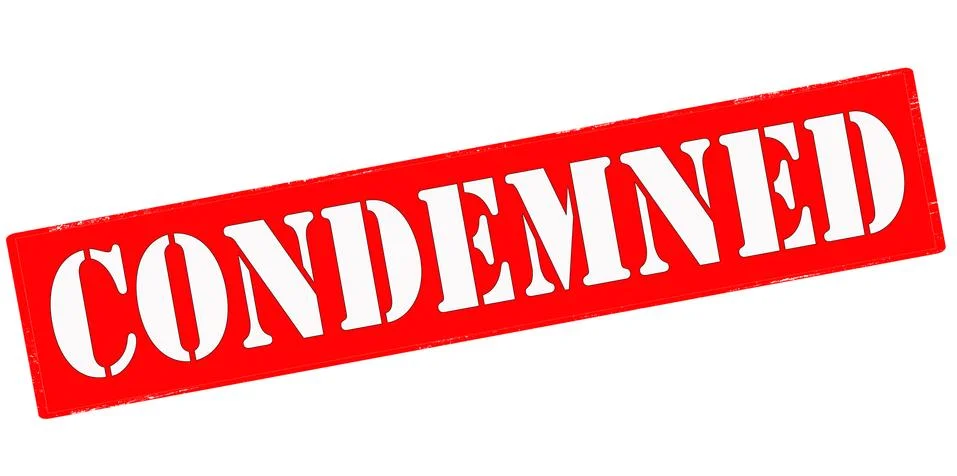 Condemned Stock Illustration