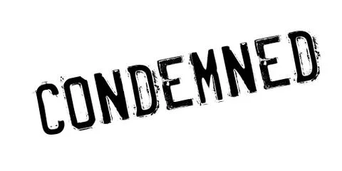 Condemned rubber stamp Stock Illustration