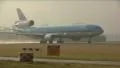 Condensation on big KLM plane HD Footage