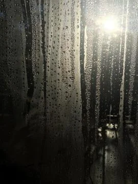 Condensation drop pattern closeup Stock Photos