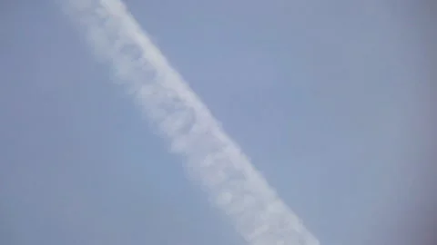 Condensation trail plane sky 스톡 동영상 90189861