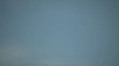 Condensation trails left behind from a passing airplane (High Definition) Stock Footage 67970