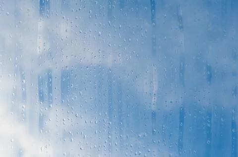 Condensation on window Foto stock