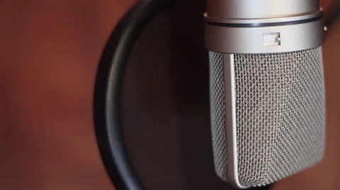 Condenser Microphone Extreme Close Up 库存影片 49950822
