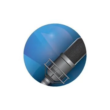 Condenser Microphone Stock Illustration