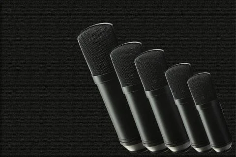Condenser microphone Stock Photos