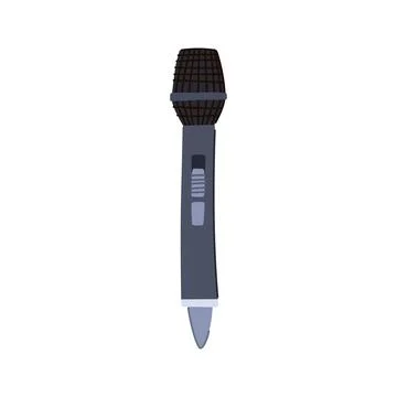 Condenser radio microphone cartoon vector illustration Stock Illustration