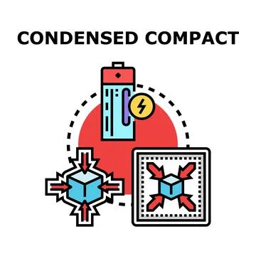 Condensing compact data storage and energy technology concept イラスト素材