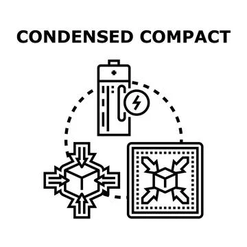 Condensing compact data storage and energy technology concept Stock Illustration