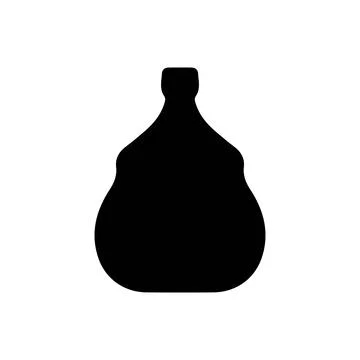 Condiment bottle silhouette Stock Illustration