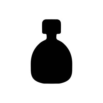 Condiment bottle silhouette Stock Illustration