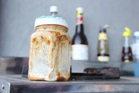 Condiment jar Stock Photos