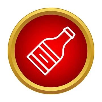 Condiment sauce bottle icon vector design element Stock Illustration