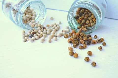 Condiments and spices Stock Photos