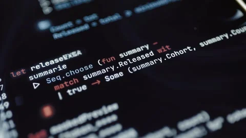 Conditional release code displays Some and None outcomes Stock Footage 347579430