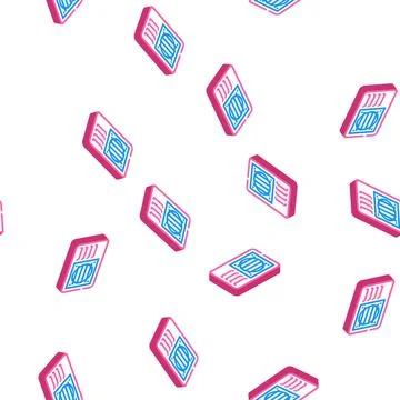 Conditioner air isometric icon seamless pattern Illustrazione stock
