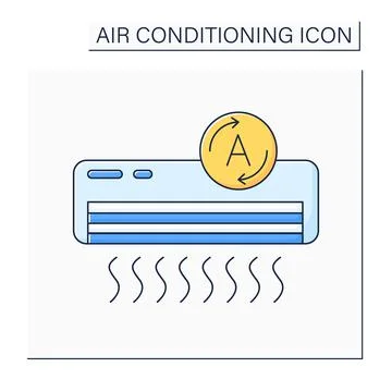 Conditioner color icon Stock Illustration