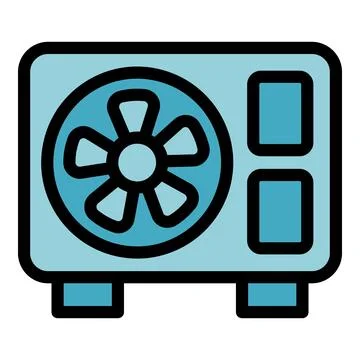 Conditioner device cooling system providing fresh air in house Stock Illustration